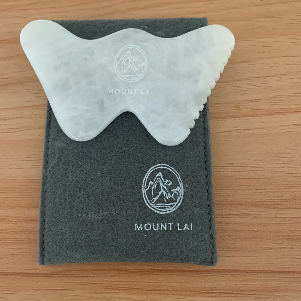 Mount Lai Vitality Qi White Jade Gua Sha Sculpting Tool
